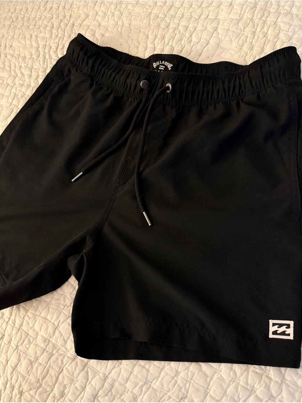 Billabong Black Elastic Waist Swim Trunks
